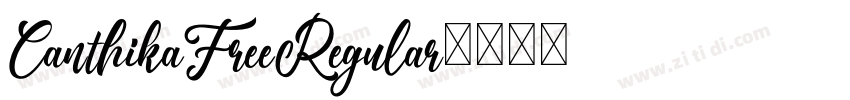 CanthikaFreeRegular字体转换