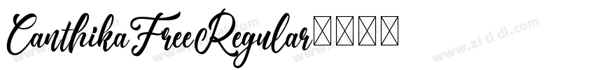 CanthikaFreeRegular字体转换