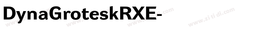 DynaGroteskRXE字体转换