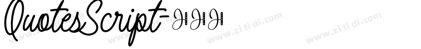 QuotesScript字体转换