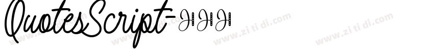 QuotesScript字体转换