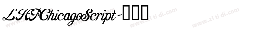 LHFChicagoScript字体转换