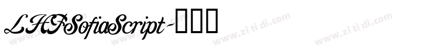 LHFSofiaScript字体转换