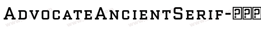 AdvocateAncientSerif字体转换
