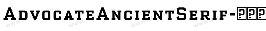 AdvocateAncientSerif字体转换