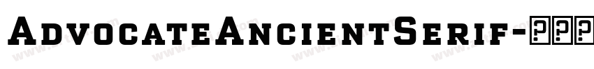 AdvocateAncientSerif字体转换