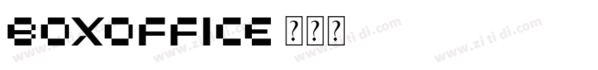 BoxOffice字体转换