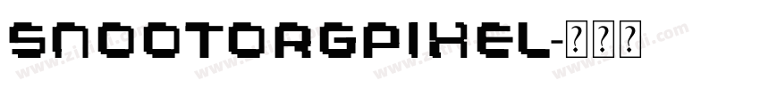Snootorgpixel字体转换