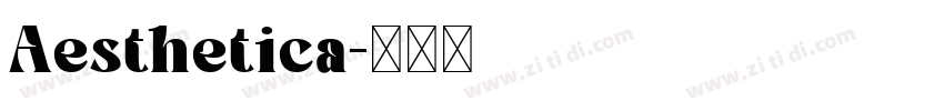 Aesthetica字体转换