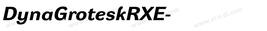 DynaGroteskRXE字体转换
