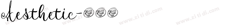 Aesthetic字体转换