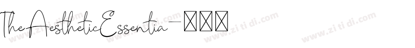 TheAestheticEssentia字体转换