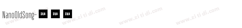 NanoOldSong字体转换