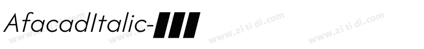 AfacadItalic字体转换