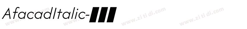 AfacadItalic字体转换