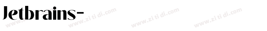 Jetbrains字体转换