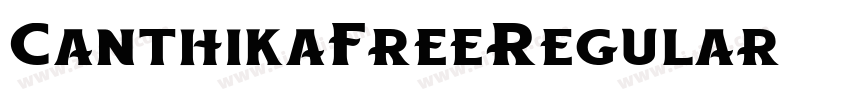CanthikaFreeRegular字体转换