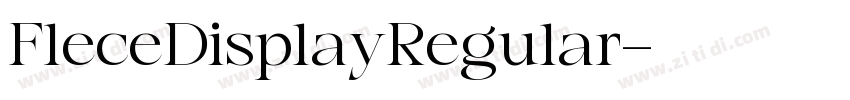 FleceDisplayRegular字体转换
