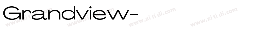 Grandview字体转换