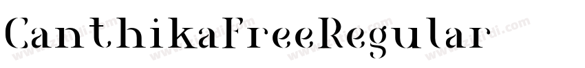 CanthikaFreeRegular字体转换