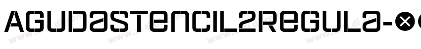 AgudaStencil2Regula字体转换