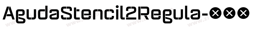 AgudaStencil2Regula字体转换