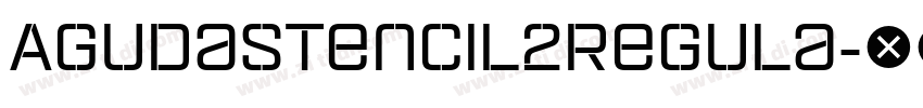 AgudaStencil2Regula字体转换