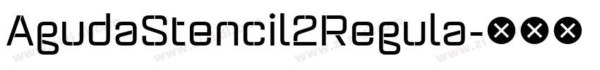 AgudaStencil2Regula字体转换