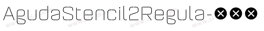 AgudaStencil2Regula字体转换