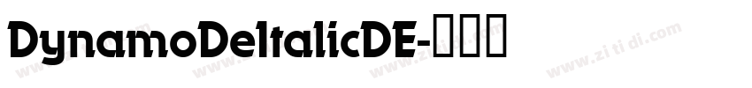 DynamoDeItalicDE字体转换
