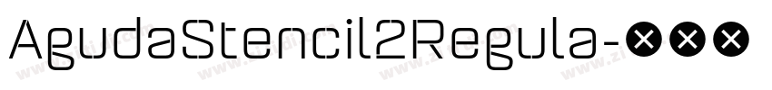 AgudaStencil2Regula字体转换