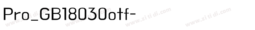 Pro_GB18030otf字体转换