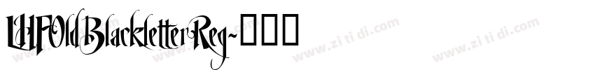 LHFOldBlackletterReg字体转换