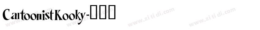 CartoonistKooky字体转换