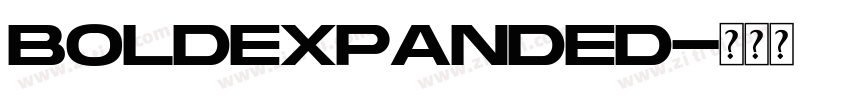 BoldExpanded字体转换 BoldExpanded字体转换