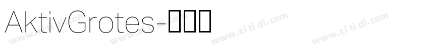 AktivGrotes字体转换