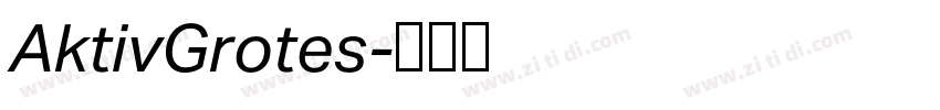 AktivGrotes字体转换