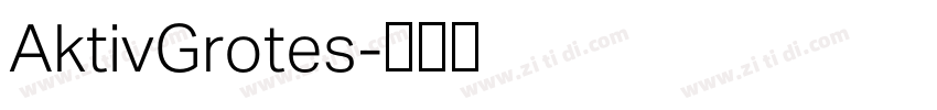 AktivGrotes字体转换