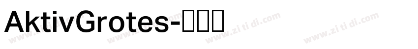 AktivGrotes字体转换