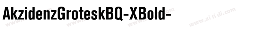 AkzidenzGroteskBQ-XBold字体转换