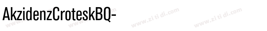 AkzidenzCroteskBQ字体转换