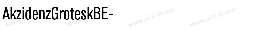 AkzidenzGroteskBE字体转换
