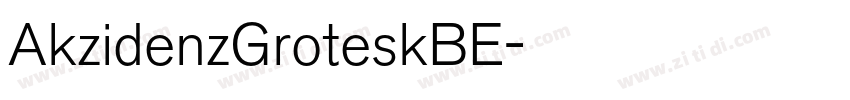 AkzidenzGroteskBE字体转换