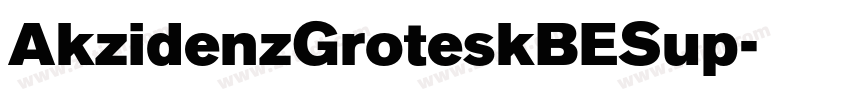 AkzidenzGroteskBESup字体转换
