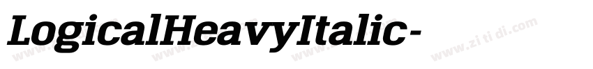 LogicalHeavyItalic字体转换