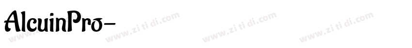 AlcuinPro字体转换