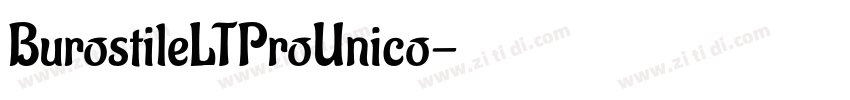 BurostileLTProUnico字体转换