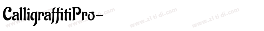 CalligraffitiPro字体转换
