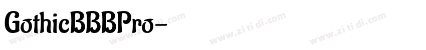 GothicBBBPro字体转换