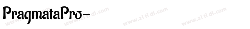 PragmataPro字体转换